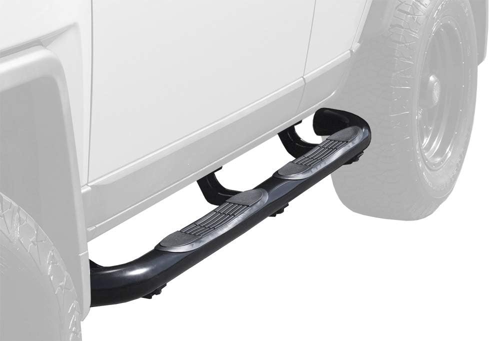MaxMate Premium Compatible with 07-15 Fj Cruiser Black 3" Side Step Rails Nerf Bars Running Boards(2pcs with Mounting Bracket Kit) | WBT31238