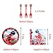 GROBRO7 123Pack Ladybug Themed Party Supplies Ladybug Birthday Decoration Tableware Kit Ladybug Banner Balloons Baby Shower Complete Decor Favor Ladybug Goodie Bags Plates Tablecloth for 20 Kids Adult