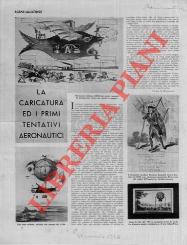 La caricatura ed i primi tentativi aereonautici