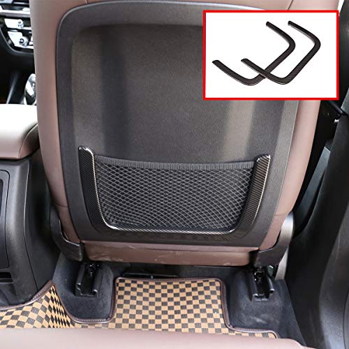 2pcs Carbon Fiber ABS For BMW X3 G01 2018 2019 2020 Car Seat Net Decoration Frame Trim Accessories
