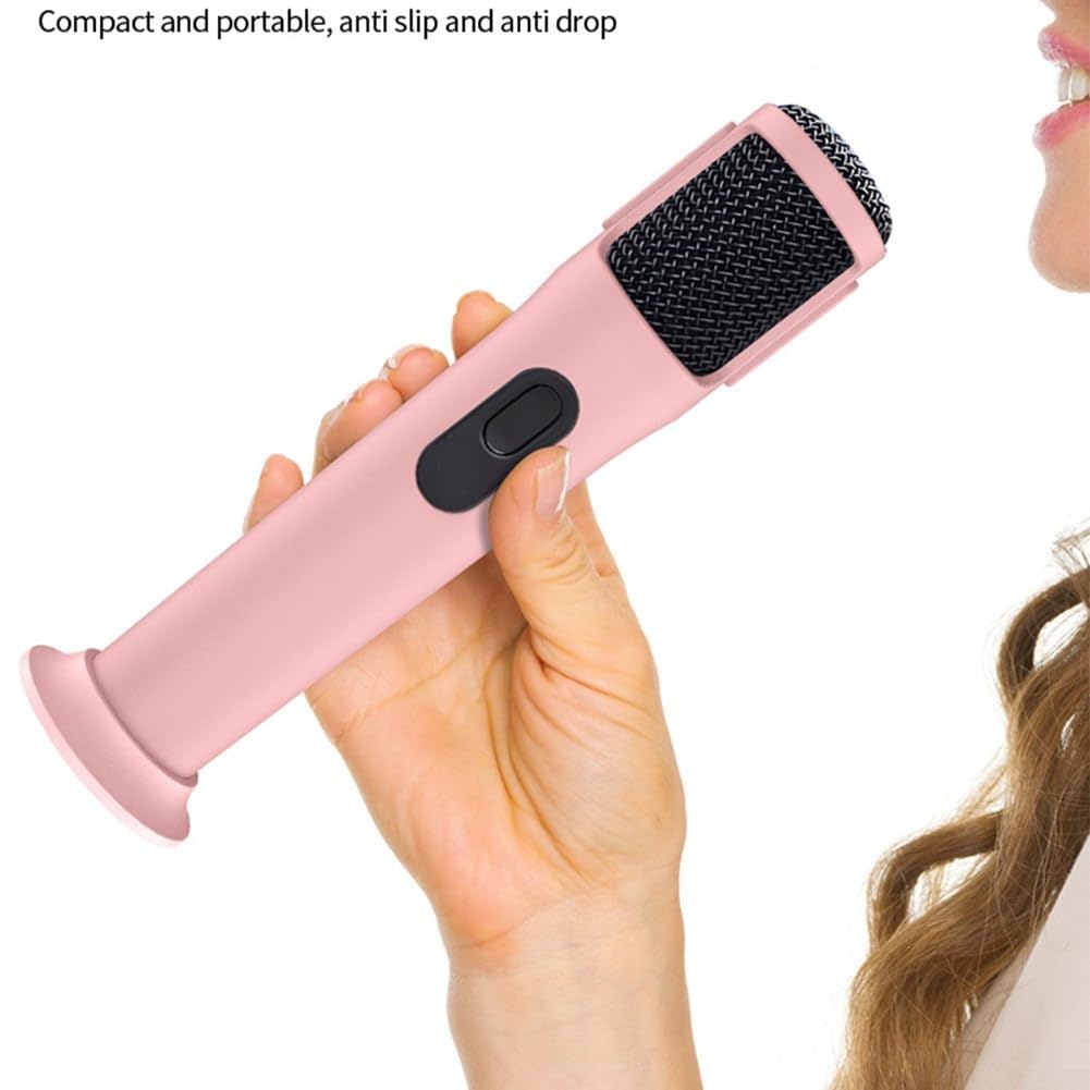 Coque en silicone pour microphone sans fil PartyBox - Protection anti-roulement et élégante - Housse antichoc pour microphone à tige - Bleu (noir)