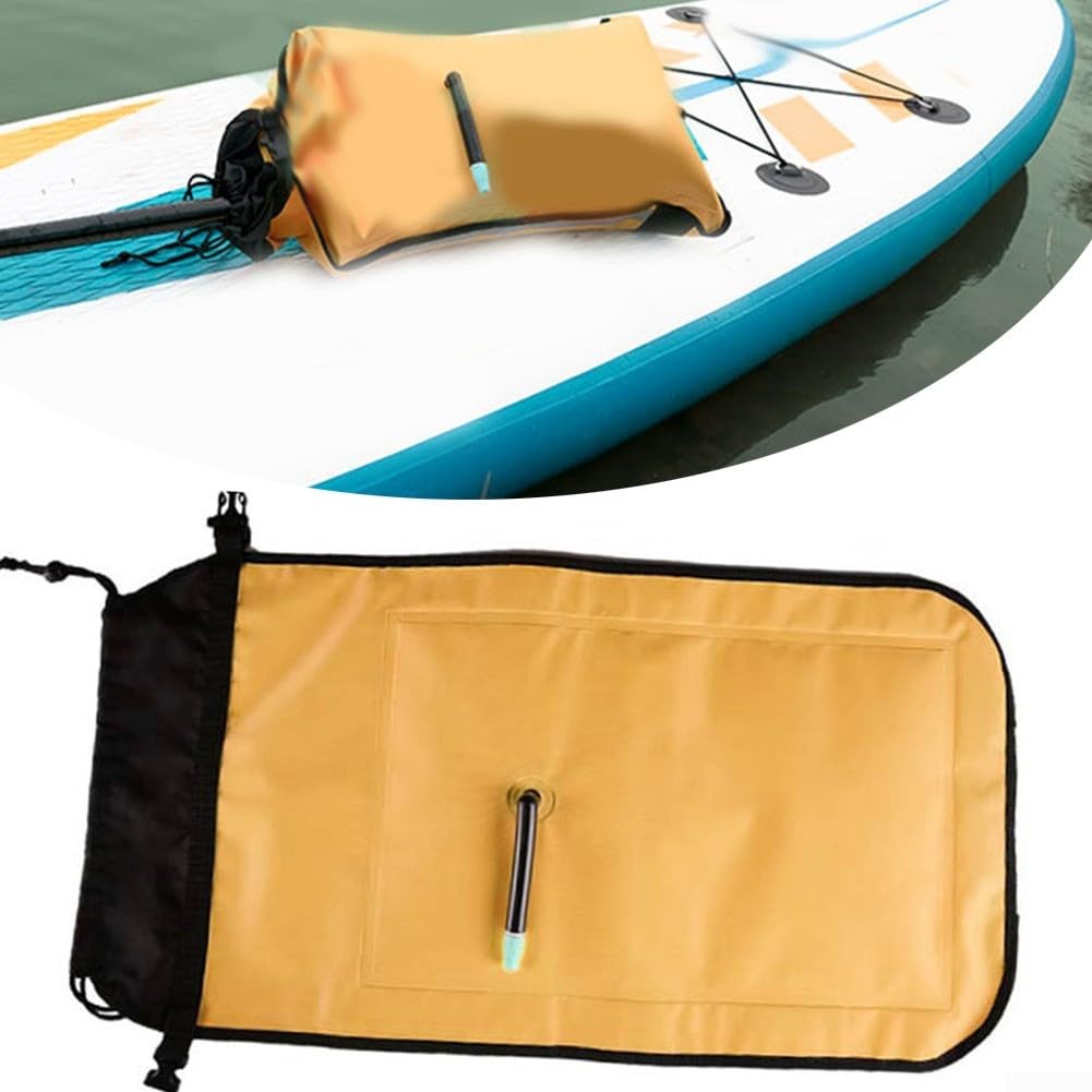 DAZZLEEX Kayak Paddle Board gonfiabile galleggiante bag, design doppio airbag con fibbia a sgancio rapido con striscia riflettente per stabilizzare kayak e tavole gonfiabili