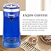 CHULUX Mini Coffee Maker for K Capsule, Single Serve Coffee Maker for One Cup Americano, Lightweight Pod Coffee Machine, Blue