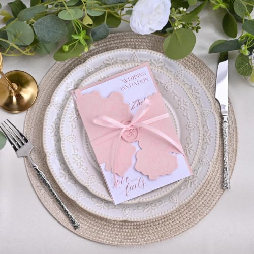 Image of Double Face Light Pink Satin Ribbon 1 /4 inch X 50 Yards Polyester Light Pink Ribbon for Gift Wrapping Very Suitable for Weddings Party Hair Bow Invitation Decorations and More