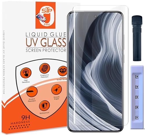 Image of UV Advanced Tempered Glass Screen Protector Guard Compatible For Vivo X200 5G (6.67 Inch, Pack of 1) Full Adhesive UV Curved Case Friendly HD Clarity