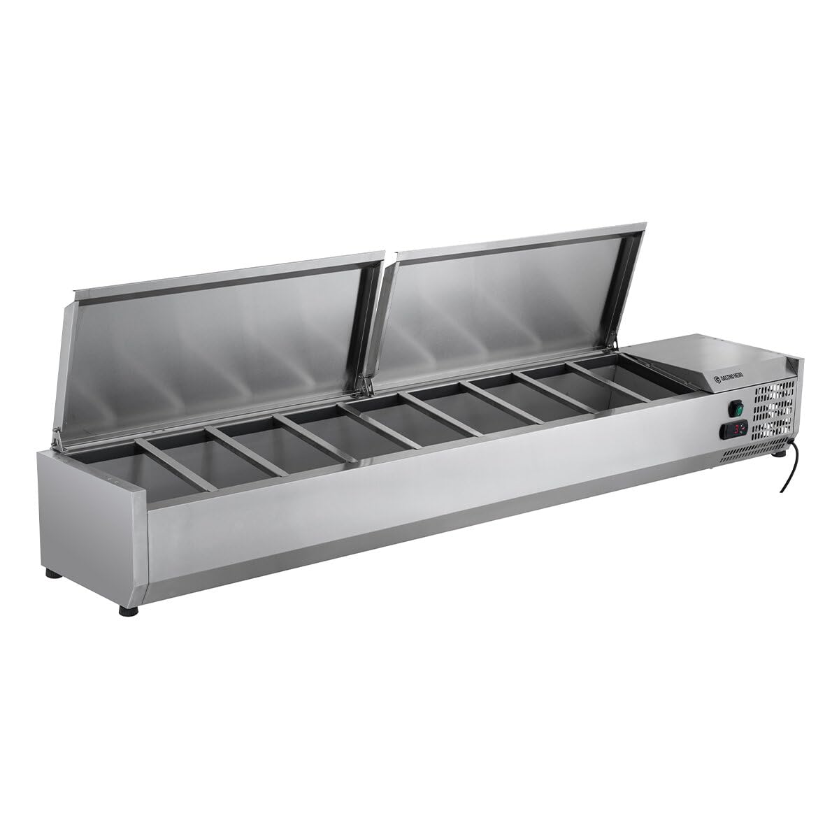 GastroHero Saladette à poser ECO 9 x GN 1/4 | CHR Fournitures de la restauration