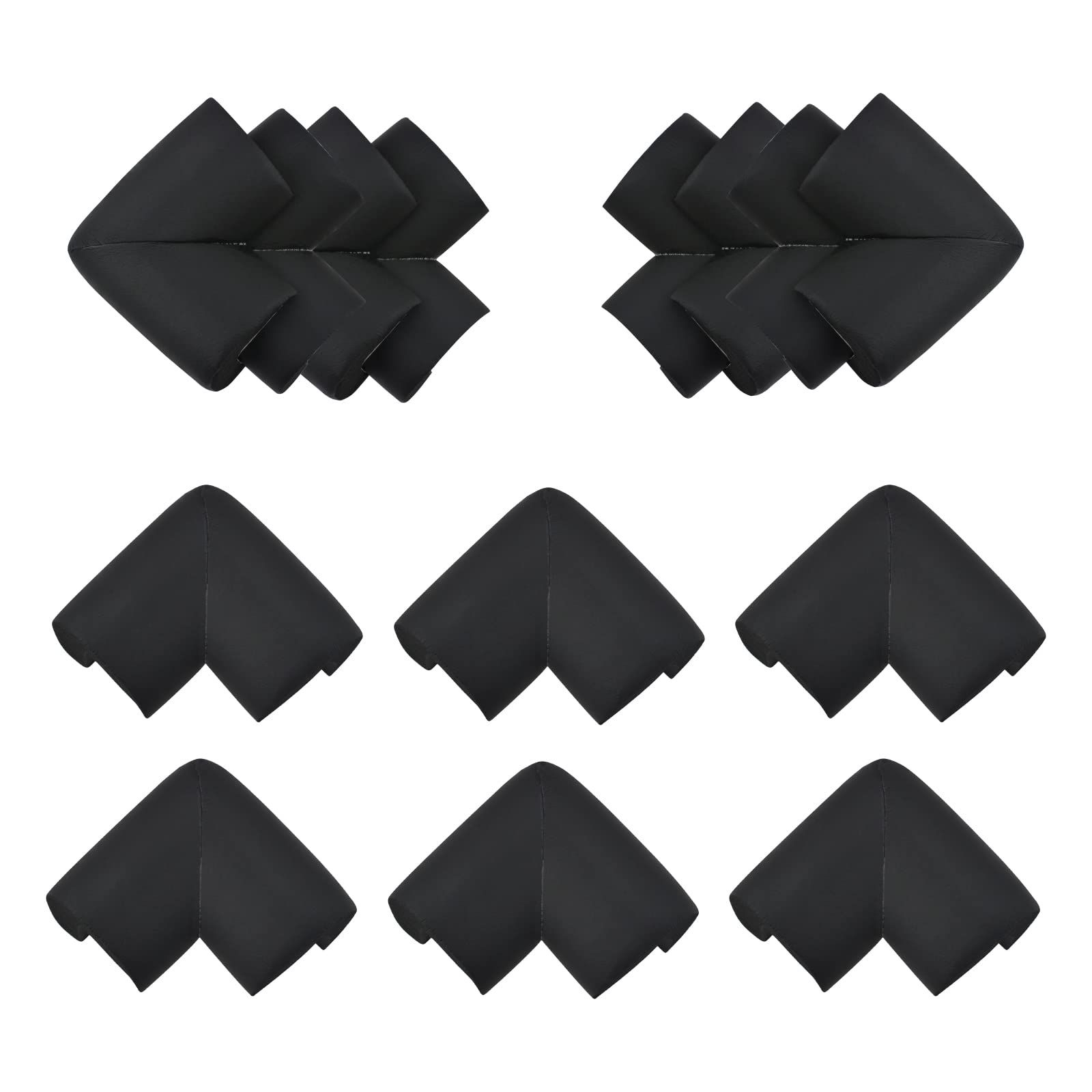 Increway Black 16Pcs Safety Corner Cushion，Super Soft Baby Proofing Corner Protector With Adhesive