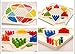 YCbingo Ludo Board Game & Chinese Checkers 2 in 1 Natural Wooden Board Flying Chess Family Game for Adults and Kids