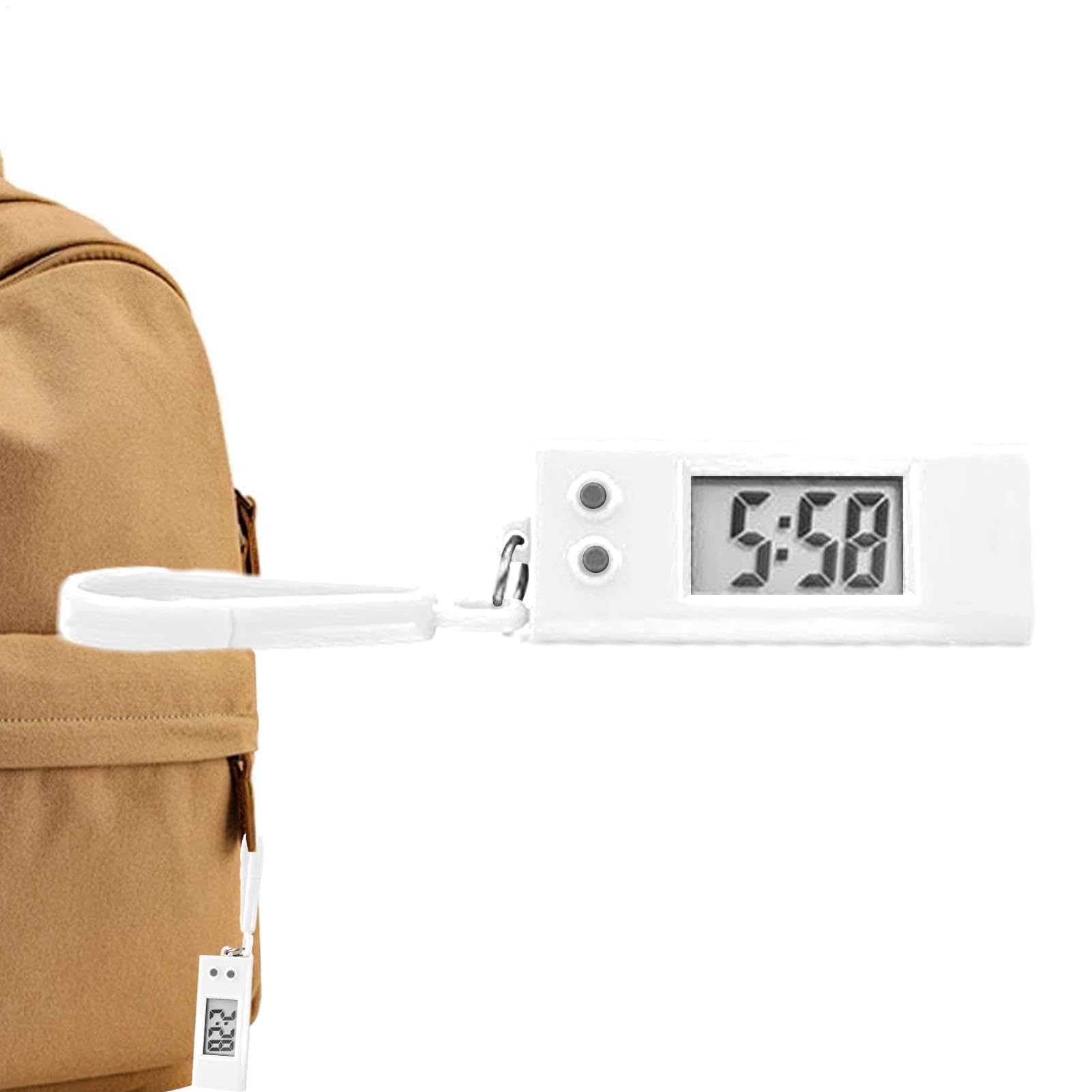 Reloj Llavero Miniatura Pantalla Digital Grande Cronómetro Alta Precisión Accesorio Viaje
