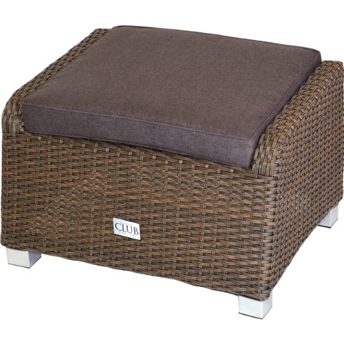 Lesli Living Foot Stool Woven Lounge Soho, Doppelrund Brown 71X56X45 CM