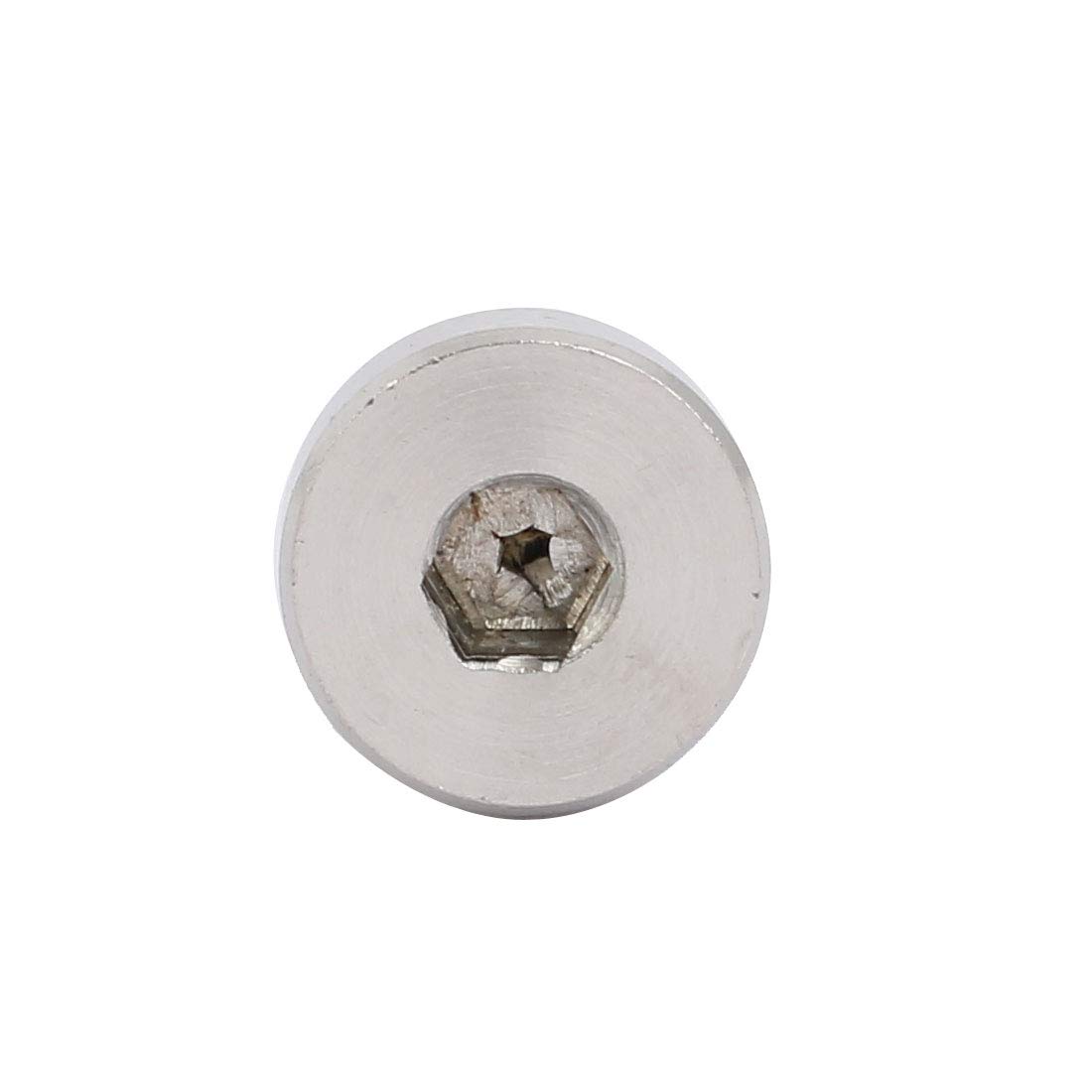 Sourcingmap 304 Stainless Steel Hex Socket Shoulder Bolt 8mm Shoulder Dia 6mm Shoulder Length M6 Thread 5pcs - Image 3