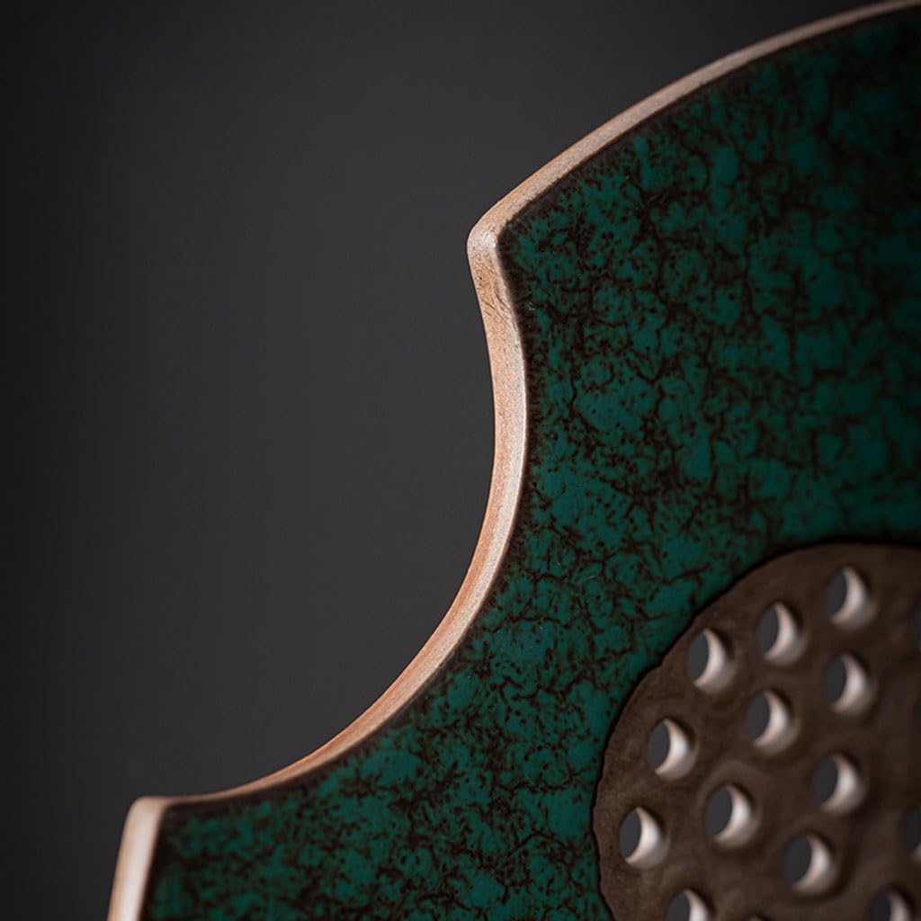 Taca na herbatę, kreatywny design, okrągła, duża, ceramiczna, sucha taca na herbatę, zestaw do herbaty Kung Fu, uchwyt na garnek, dekoracja na ceremonię herbacianą