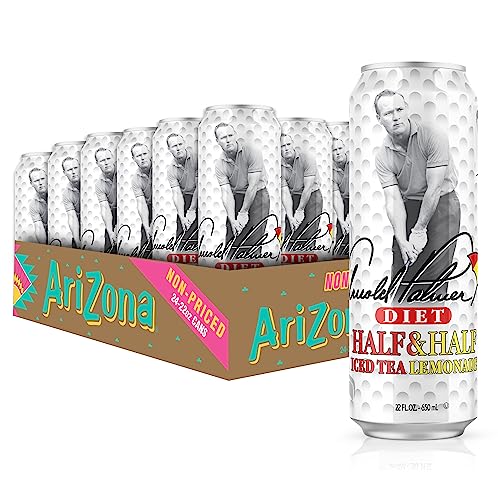 Image of AriZona Diet Arnold Palmer Half and Half - Big Can, 22 Fl Oz (Pack of 24)