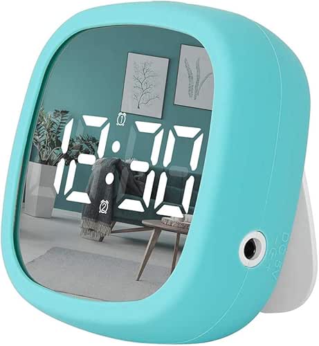 Petit Réveil de Voyage Pliable Rétro-éclairage,Horloge Digital Réveil Electronique Écran