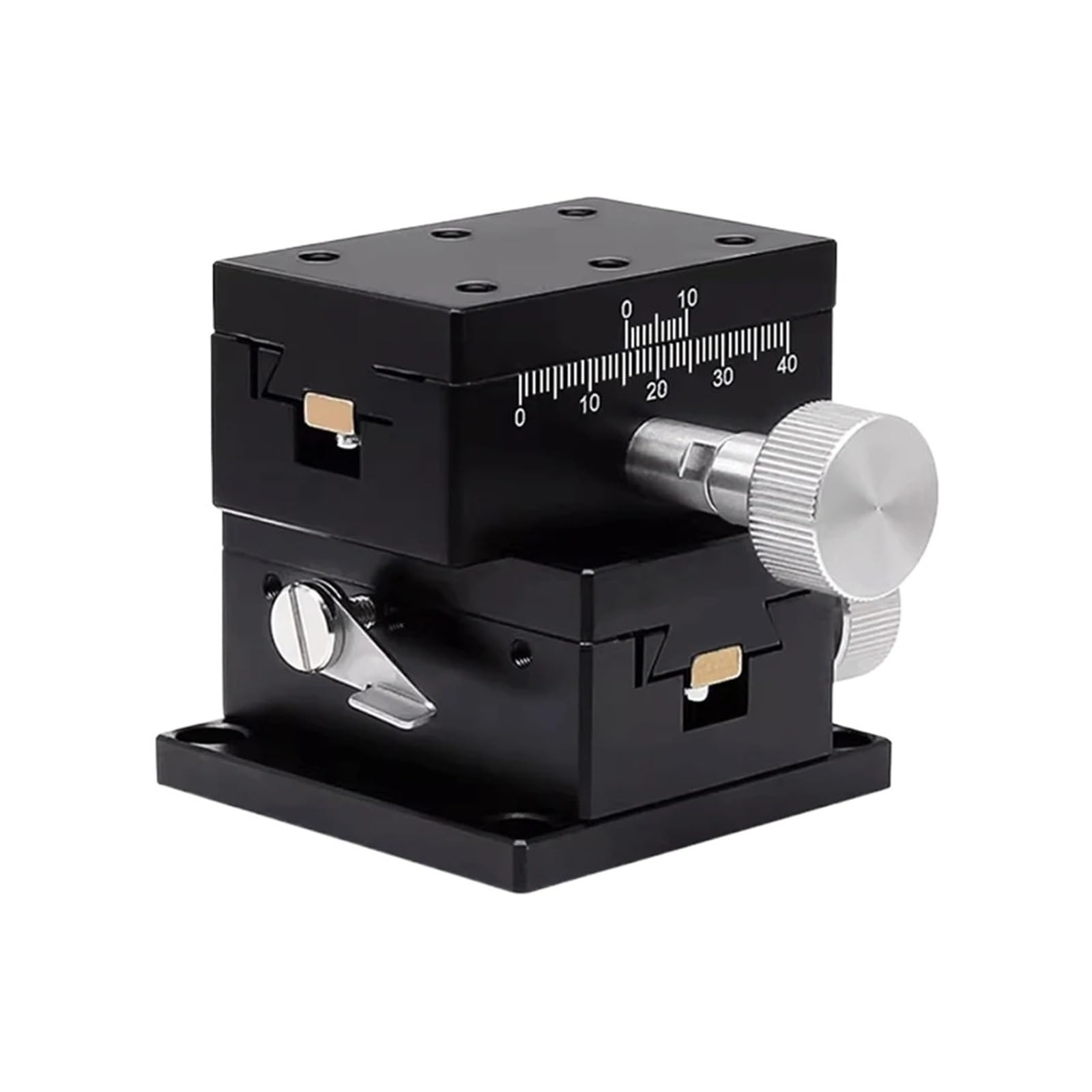 MYXJGNAIY Dovetail Groove Sliding Table XY Axis LWY4040 LWY4060 LWY4090 Displacement Platform Gear Knob Adjust Slider(LWY4060)