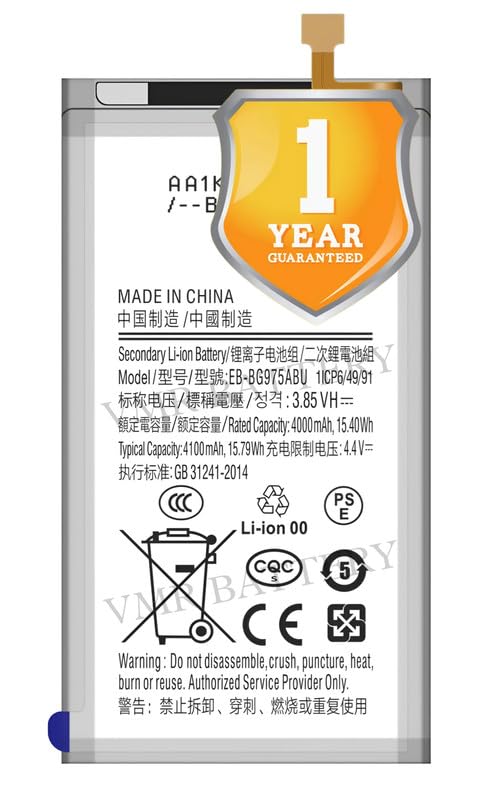 Image of Original EB-BG975ABU Battery Compatible for Samsung Galaxy S10 Plus (S10+) (SM-G9750, SM-G975F, SM-G975U, SM-G975W) - (4100mAh) - 1 Year Warranty K7