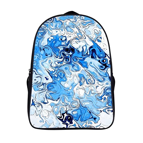 Sac à dos d'école enfants bleu 3D cool cartable unisexe voyage