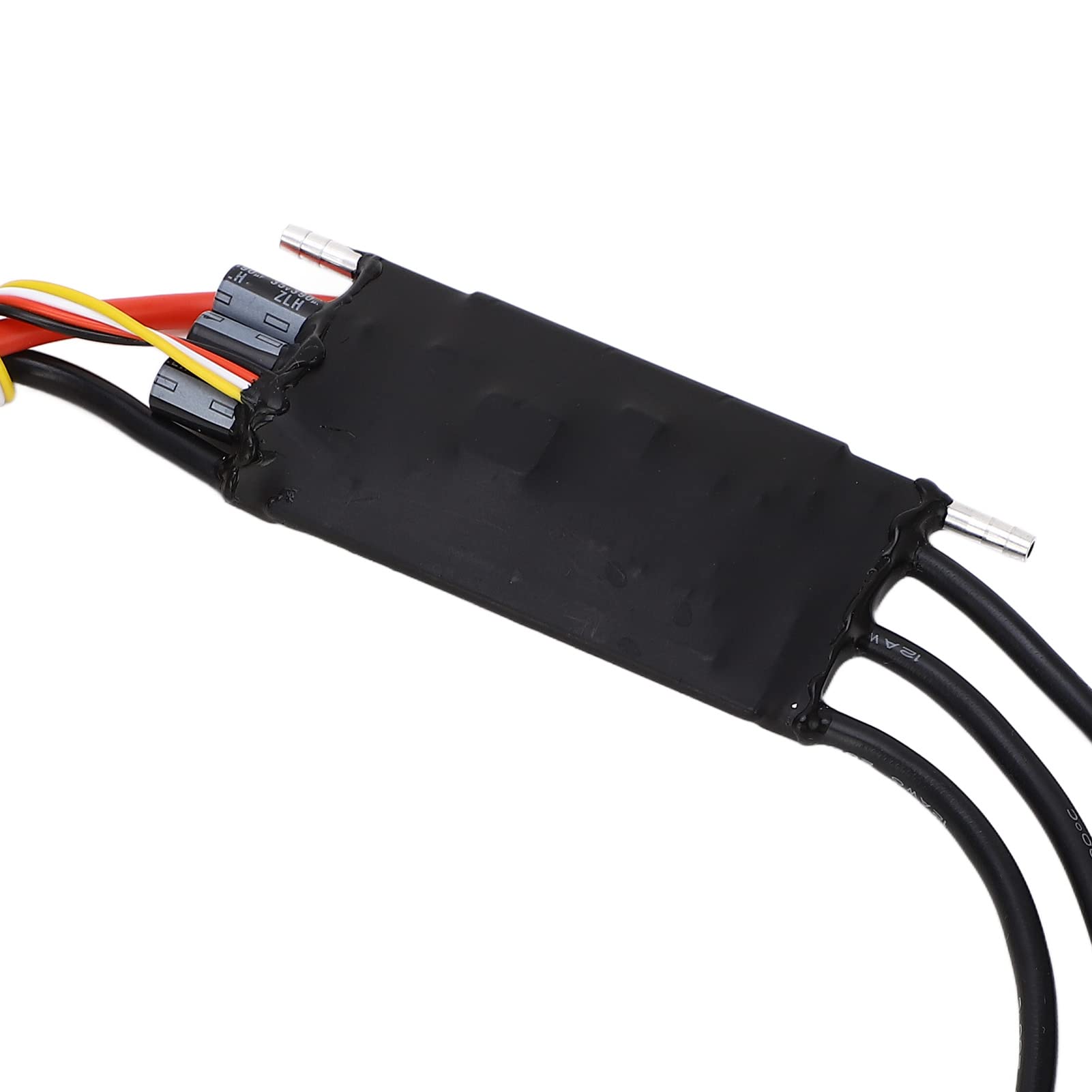 80A Zdalnie Sterowana łódka RC ESC Wodoodporny Trwały Elektryczny Regulator Prędkości dla Różnych Modeli Statków RC Czarny 96x43,5mm