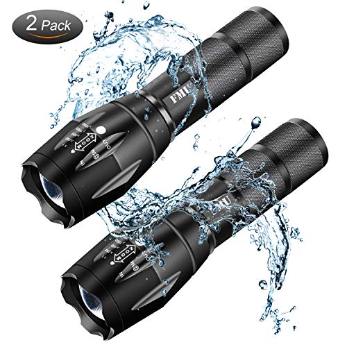 FMU LED Tactical Flashlight S1000 [2 PACK] - High Lumen Portable Water Resistant