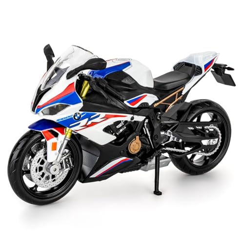 Modelo a escala 1:12 motocicleta BMW S1000RR RMZ City miniatura 1
