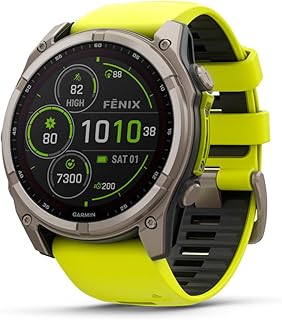 Garmin fēnix 8 – 51 mm, Solar, AMOLED, Sapphire, Premium Multisport GPS Smartwatch, Long-Lasting Battery Life, Dive-Rated,...