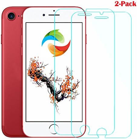 iPhone 8 Plus Screen Protector, iPhone 7 Plus Glass Screen Protector, Znoble[2 Pack]Tempered Glass Screen Proetector For Apple iPhone 8 Plus, iPhone 7 Plus, iPhone 6S Plus(5.5"), Case Friendly