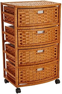 Oriental Furniture 29" Natural Fiber Chest of Drawers - Honey