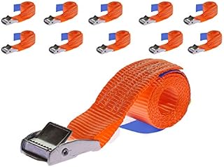 10 x 250 kg 1 m Cam buckle straps tie down lashing straps adjustable straps with buckle luggage rack straps 25 mm