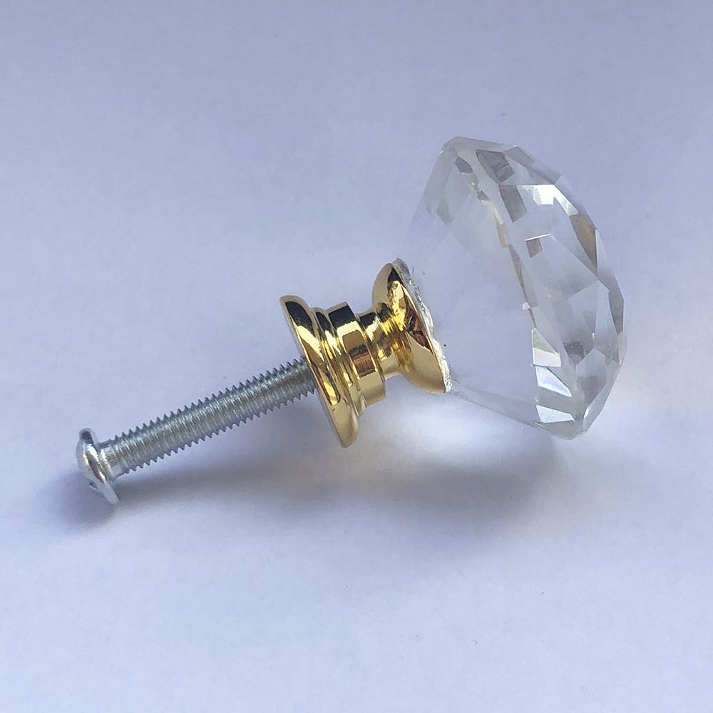 Kommode Mobelknopfe, Kristall Knopf 10 Stuck 30mm Knopfe mit Kristallknopf fur Buromobel