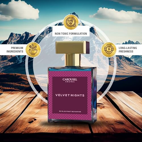 Image of Carousel Aroma Velvet Nights 50ml - Eau De Parfum for Unisex | Long Lasting Luxury Perfume | Premium Fragrance perfume for Men & Women | Pack of 1