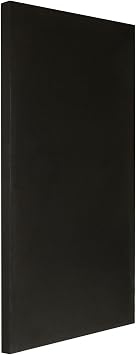 ATS Acoustics Microsuede Acoustic Panel 24 x 48 x 2 Square Edge (Black)