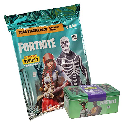 Preisvergleich Produktbild Fortnite - Trading Cards - 1 Tin Dose + 1 Starter