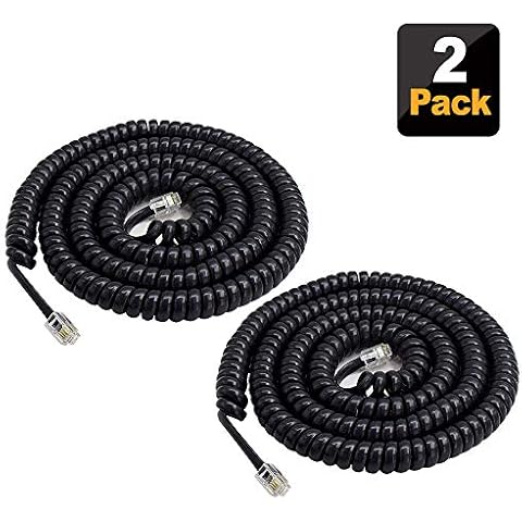 SHONCO 23 Ft Coiled Telephone Handset Cord Cover