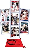 Boston Red Sox Legends: Ted Williams, Carl Yastrzemski, David Ortiz, Roger Clemens, Wade Boggs, Dwight Evans, Jim Rice (7) Assorted Baseball Stars & GOATs Trading Card & Wristbands Gift Pack