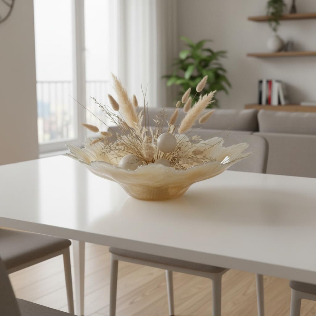 Tammaro Home Centrotavola in Vetro di Murano Modello Alabastro by Honey