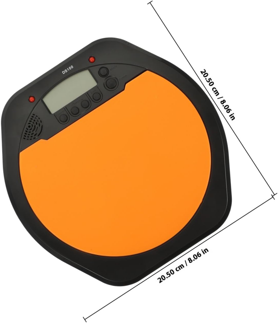 Digital Drummer Practice Pad Lcd Metronome Non- Silent Drum Pad for Beginners High Elastic Shockproof Design Earphone Output for Enhanced Learning