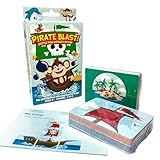 Pirate Blast! Battle for Monkey Island Pirate Card Strategy Play for Family Night Fast Paced Multiplayer Tabletop Experience for Kids Teens Adults 2 to 4 Players with Quick 5 to 10 Minute Rounds