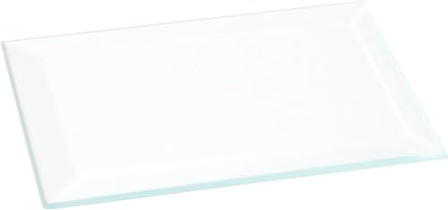 Plymor Vidrio biselado transparente rectangular de 0.118 in, 2 x 3 pulgadas (paquete de 3)