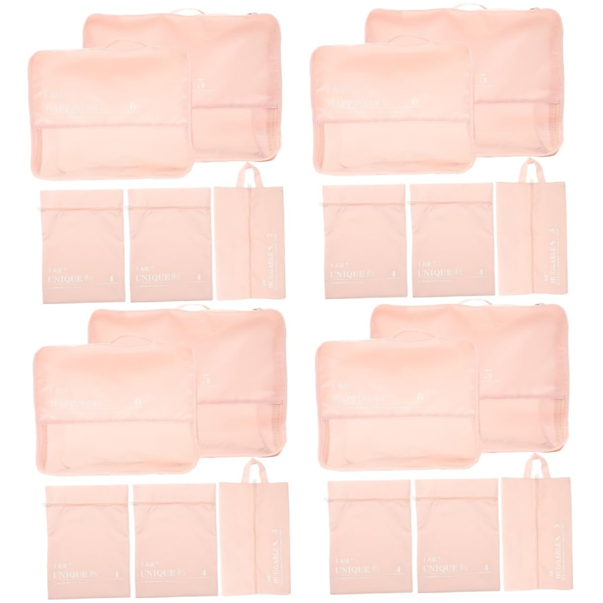 4 Sets Foldable Storage Box Travel Clothes Bags Travel Bag Travel Shoe Holder Garment Bags for Travel for Dresses Storage Bag Cosmetics Pouch Travel Makeup Bag Polyester/4973