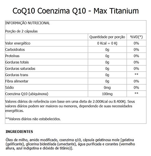CoQ10 Coenzima Q10-3 unidades de 60 Cápsulas - Max Titanium