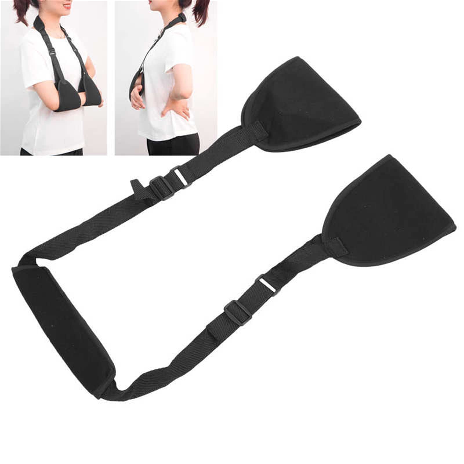 Hombro con Cabestrillo para Brazo, inmovilizador de Hombro médico, triángulo Ajustable dislocado para Soporte de Codo de muñeca Rota Correa Acolchada para Hombres o Mujeres niños