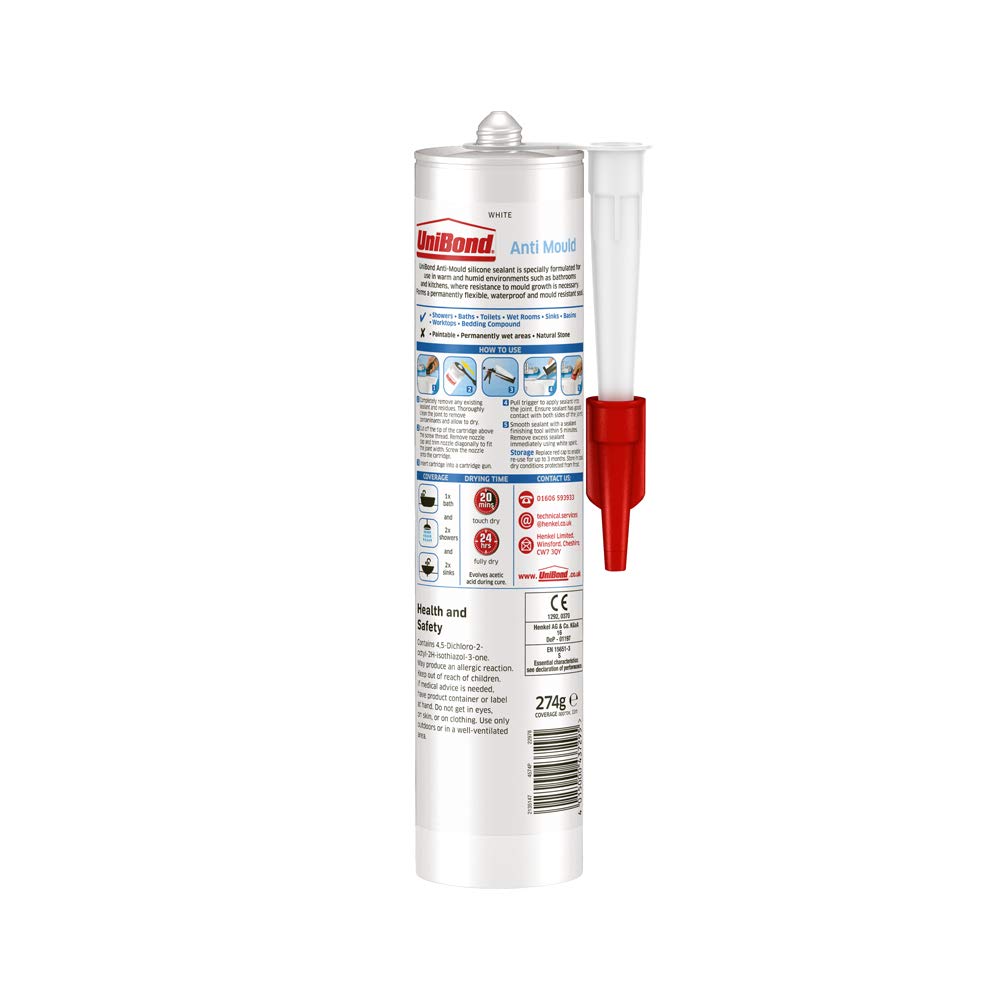 Buy UniBond 2079356 AntiMould White, Waterproof Mould Protection