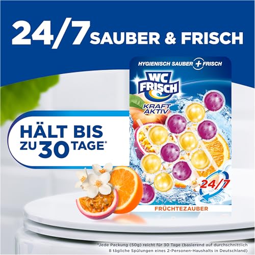 WC Frisch Kraft Aktiv Duftspüler Früchtezauber (3er), Klostein Einhänger – Ansicht 4