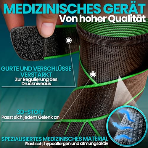 NativoDex Sprunggelenkbandage – Verstellbare Knöchelbandage für Plantarfasziitis & Achillessehne – Stabilisierung & Schutz – Atmungsaktive orthopädische Fußbandage für beide Füße