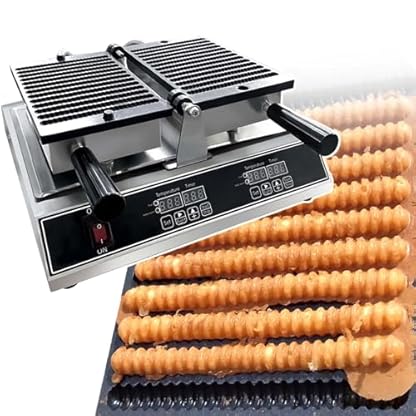 HCAUYNN Waffeleisen Mit Wendefunktion, Backen Von 13 Waffeln Gleichzeitig, Doppel-CNC-Bedienfeld, EIN-klick-Start, Mit Abnehmbarer Tropfschale
