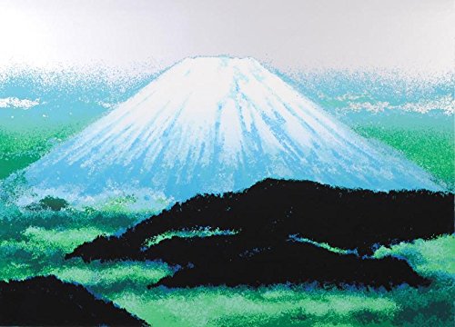 Amazon | 池上壮豊 「富士・白嶺」 富士山 絵画 風景画 シルク