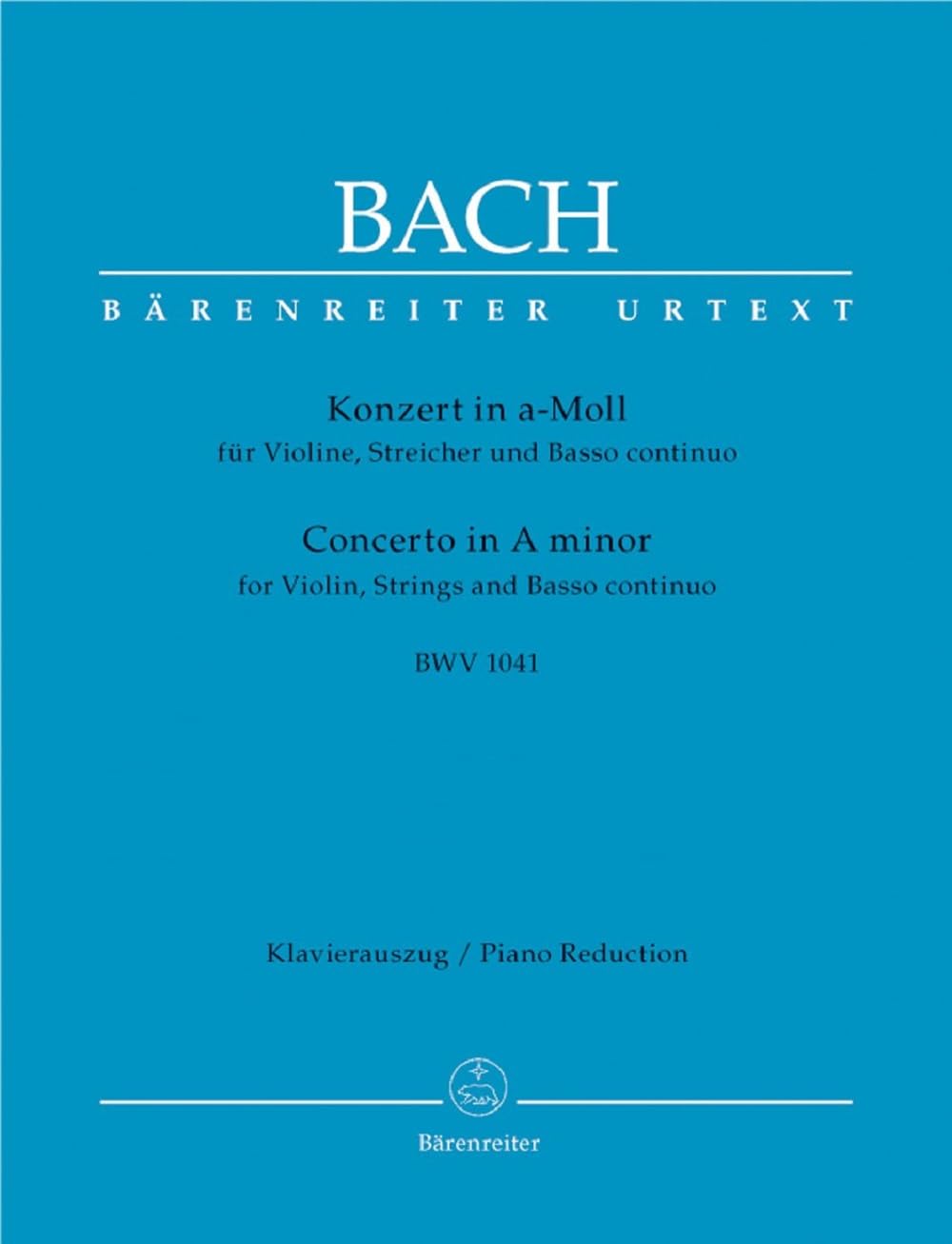 Concerto for Violin in A minor (BWV 1041) (Violin & Piano)