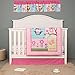 4 PCs Pink Floral Owl Butterfly Nursery Crib Bedding Set