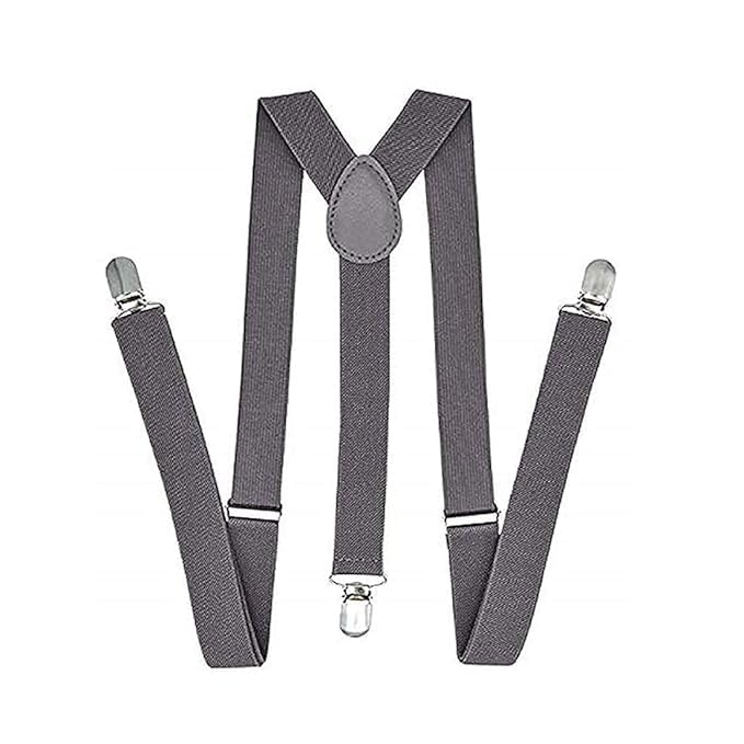 truflair Adjustable Elastic Y Back Style Suspenders for Men and Women (GREY)-picture-35