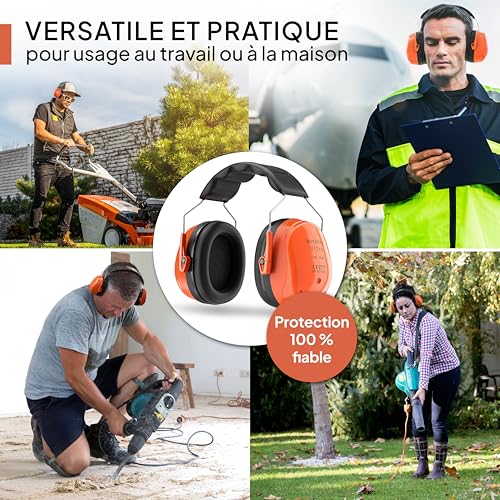 Casque anti bruit de protection auditive réglable Senner WorkPro Ultra - 7